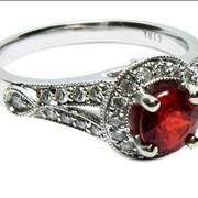 Ruby egagement ring picture